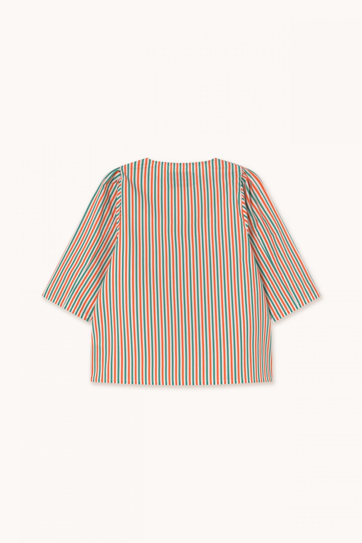 타이니코튼 스트라이프 브이넥 루즈핏 블라우스 SS25-635R28 ONE COLOR - 상세 이미지 4