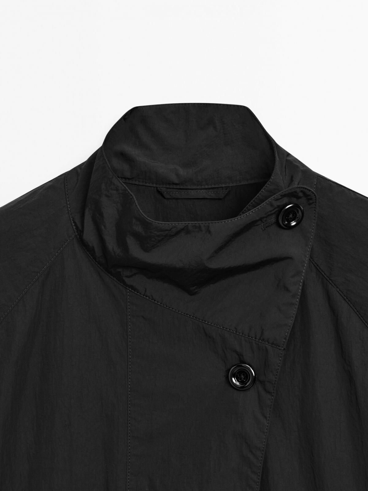 마시모두띠 테크니컬 발수 라이트 트렌치코트 6781/881 BLACK - 상세 이미지 5