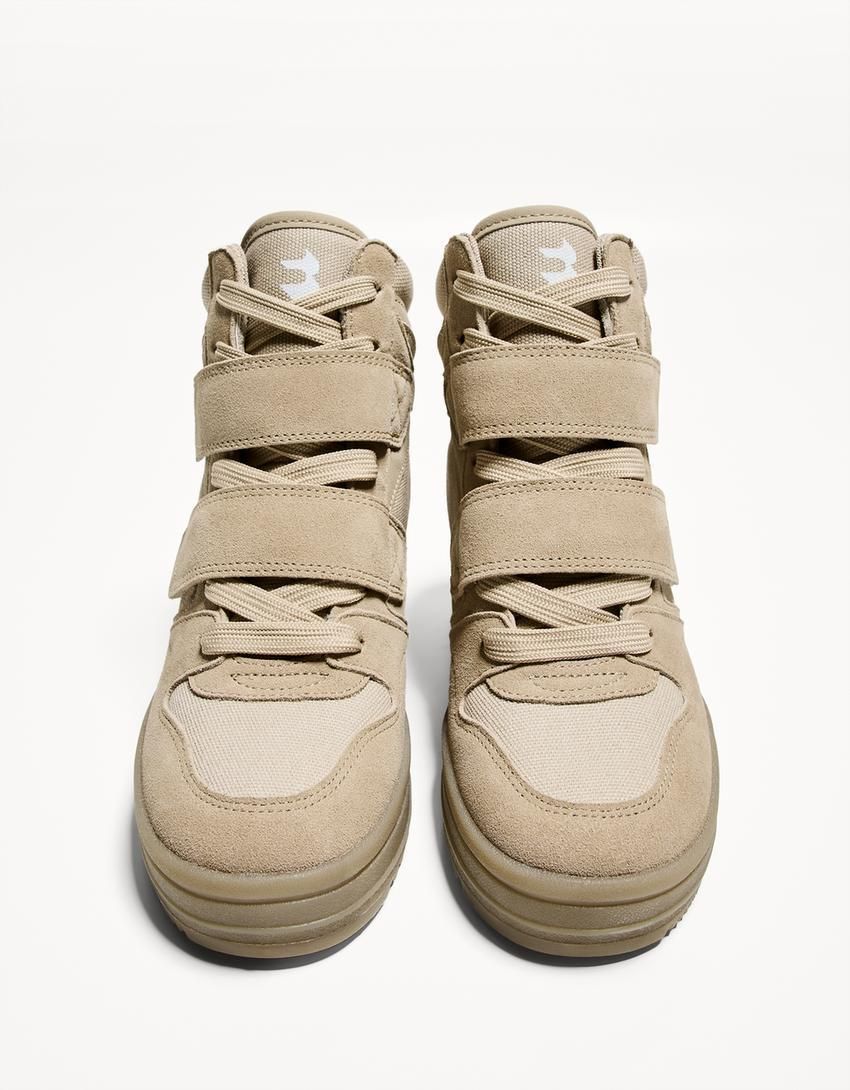 버쉬카 테크니컬 인솔 하이탑 스니커즈 1506/560 TAUPE - 상세 이미지 3