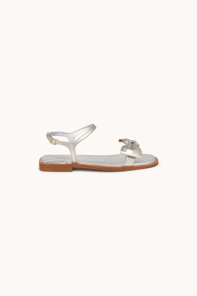타이니코튼 메탈릭 리본 스트랩 샌들 SS25-808R71 ONE COLOR - 상품 이미지