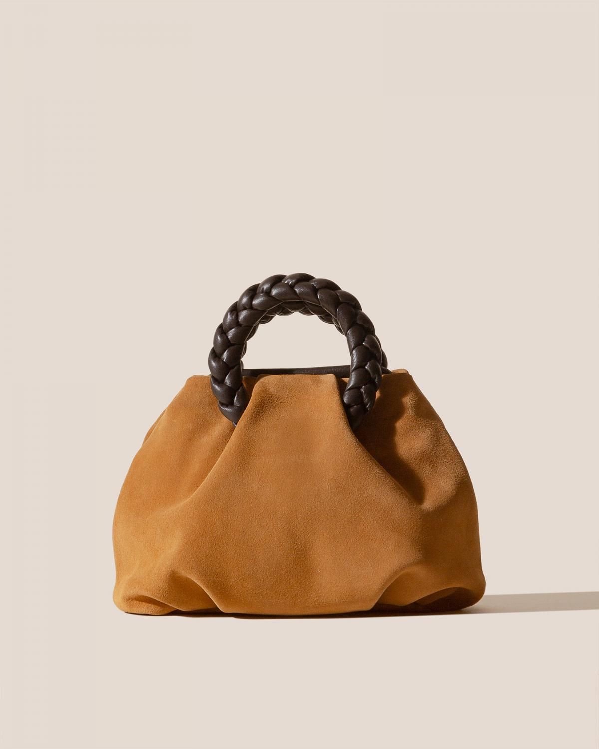 헤레우 봄본 M 스웨이드 브레이디드 레더 토트백 14873174475084 TAN/DARK BROWN - 메인 이미지
