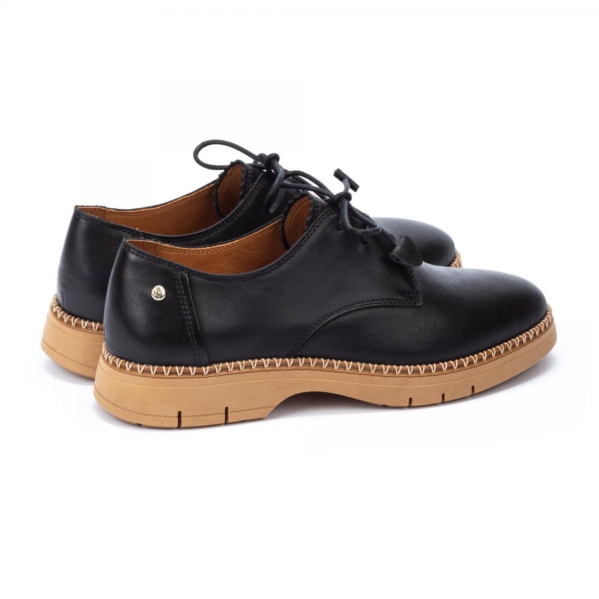 피콜리노스 프리미엄 레이스업 컴포트 로우힐 HENARES W1A-4857 BLACK - 상세 이미지 4