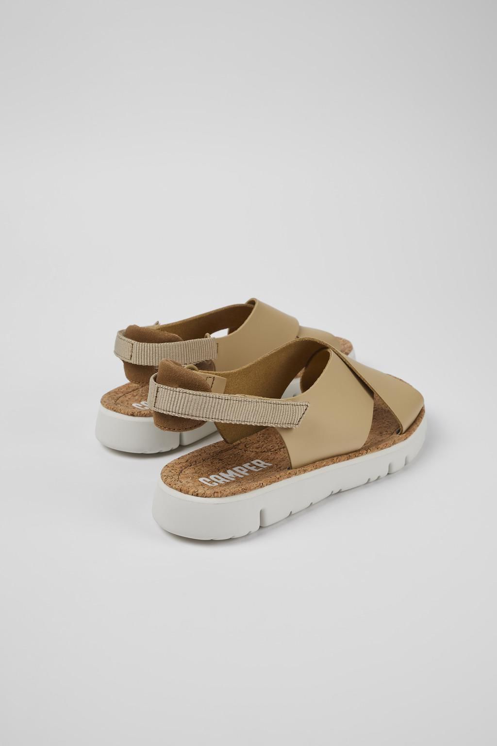 캠퍼 친환경 베이지 스트랩 샌들 Oruga 여성 K200157-053 BEIGE - 상세 이미지 3
