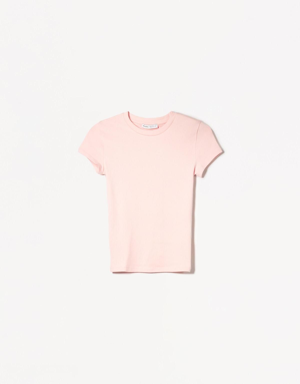 버쉬카 반팔 크루넥 티셔츠 2666/152 PINK - 상품 이미지