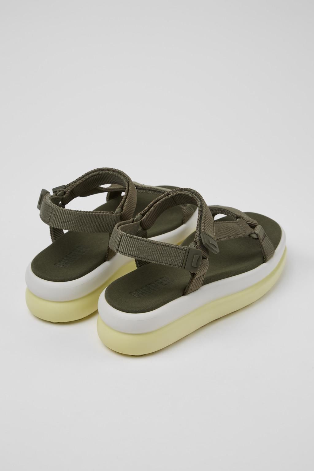 캠퍼 친환경 리사이클 PET 스트랩 플랫폼 샌들 Pelotas Flota Up K201726-003 GREEN - 상세 이미지 3