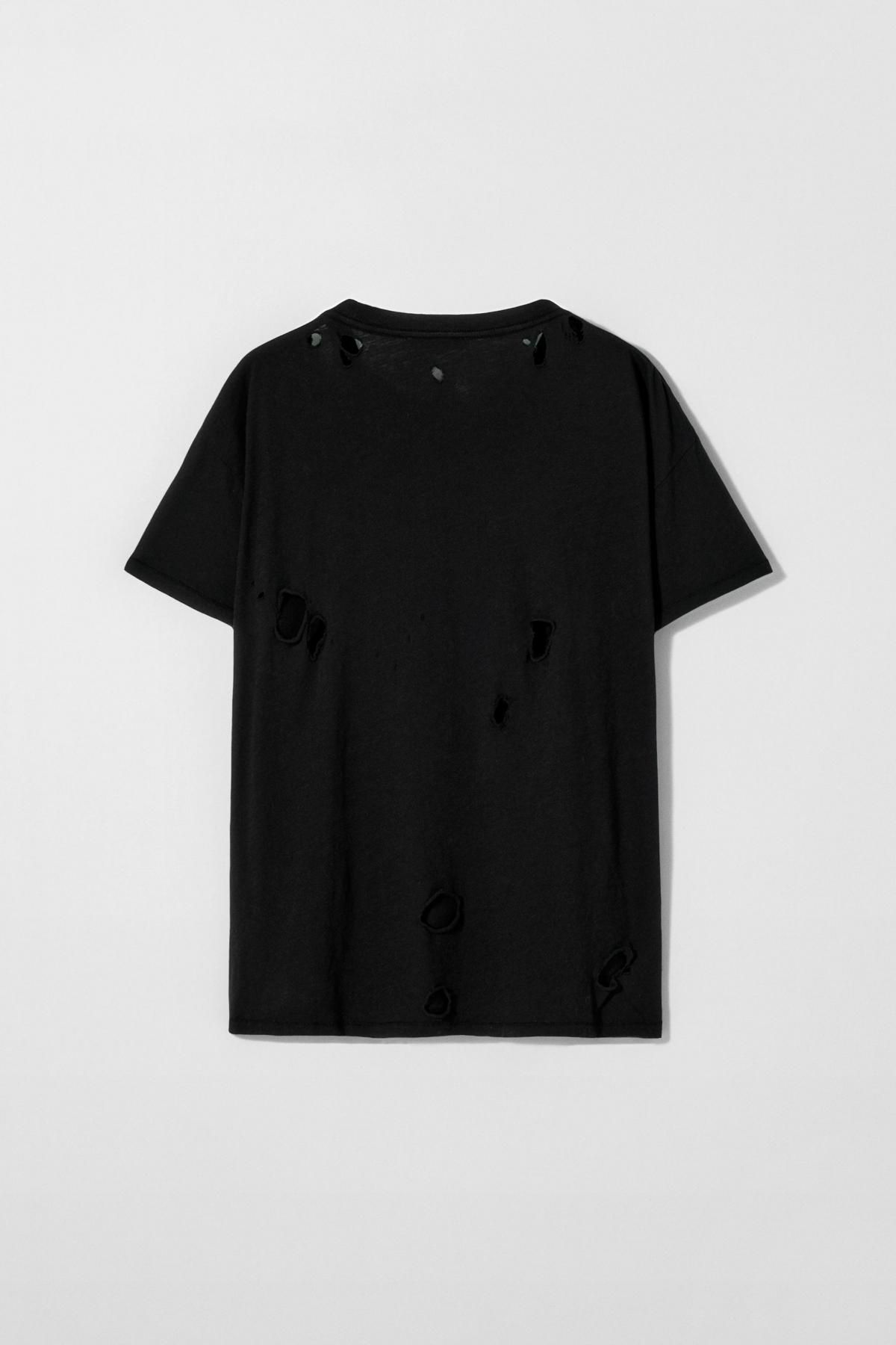 자라 디스트로이드 반팔 티셔츠 X 케이트 모스 0858/100 BLACK - 상세 이미지 2