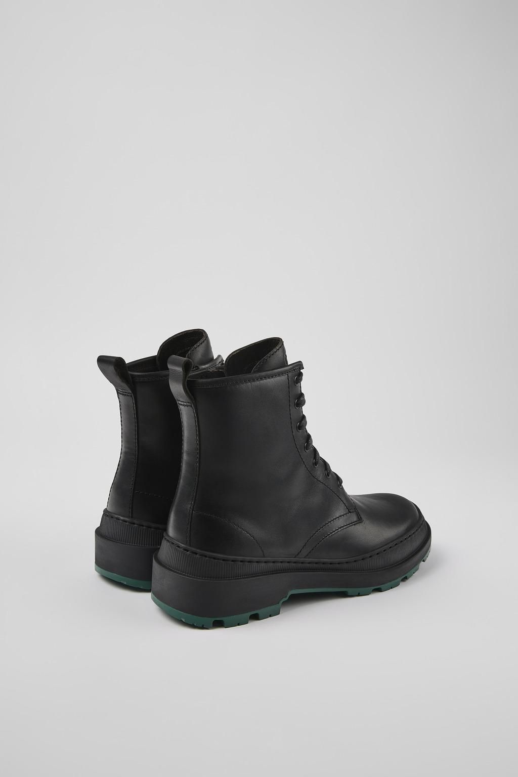 캠퍼 테크니컬 블랙 레더 앵클부츠 Brutus Trek K400671-004 BLACK - 상세 이미지 3