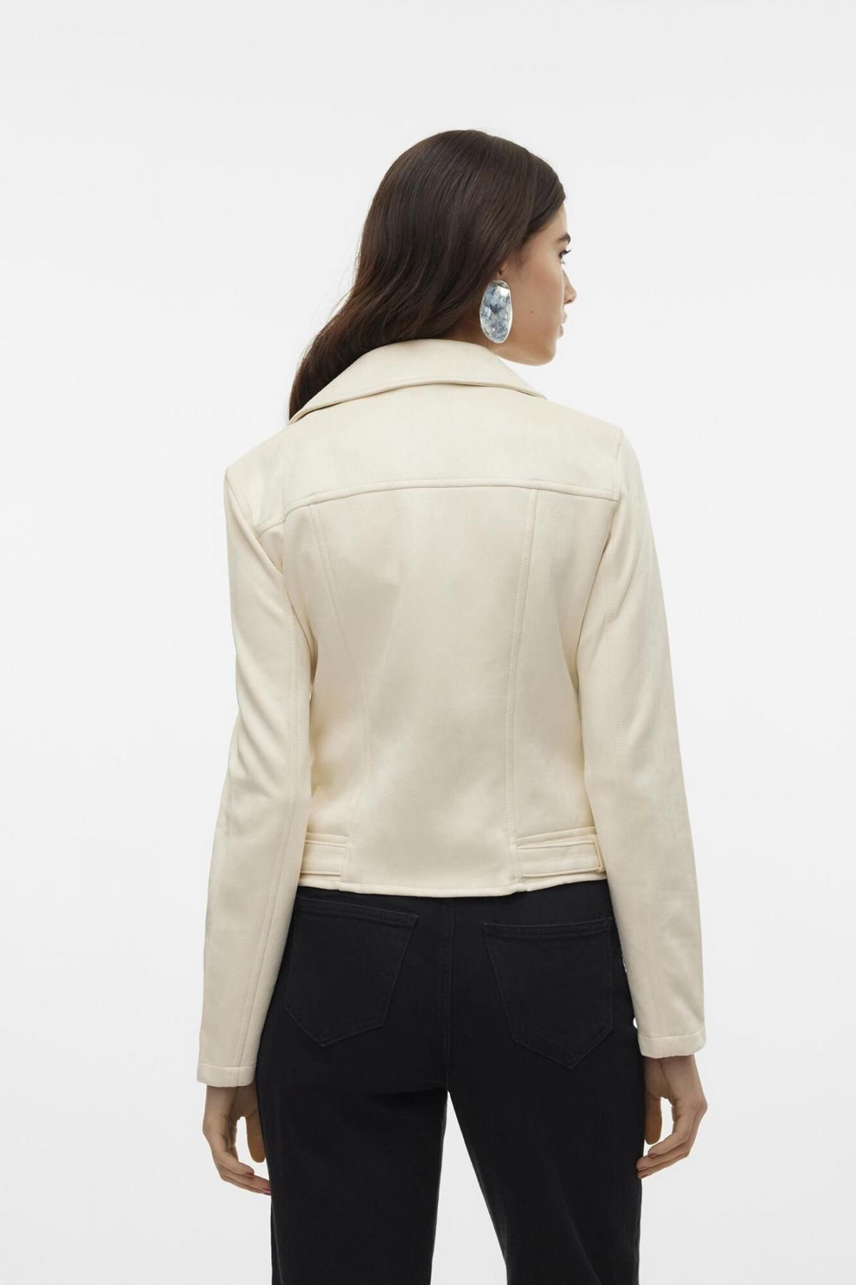 베로모다 테크니컬 스터드 스웨이드 크롭 재킷 7930137 BEIGE - 상세 이미지 5