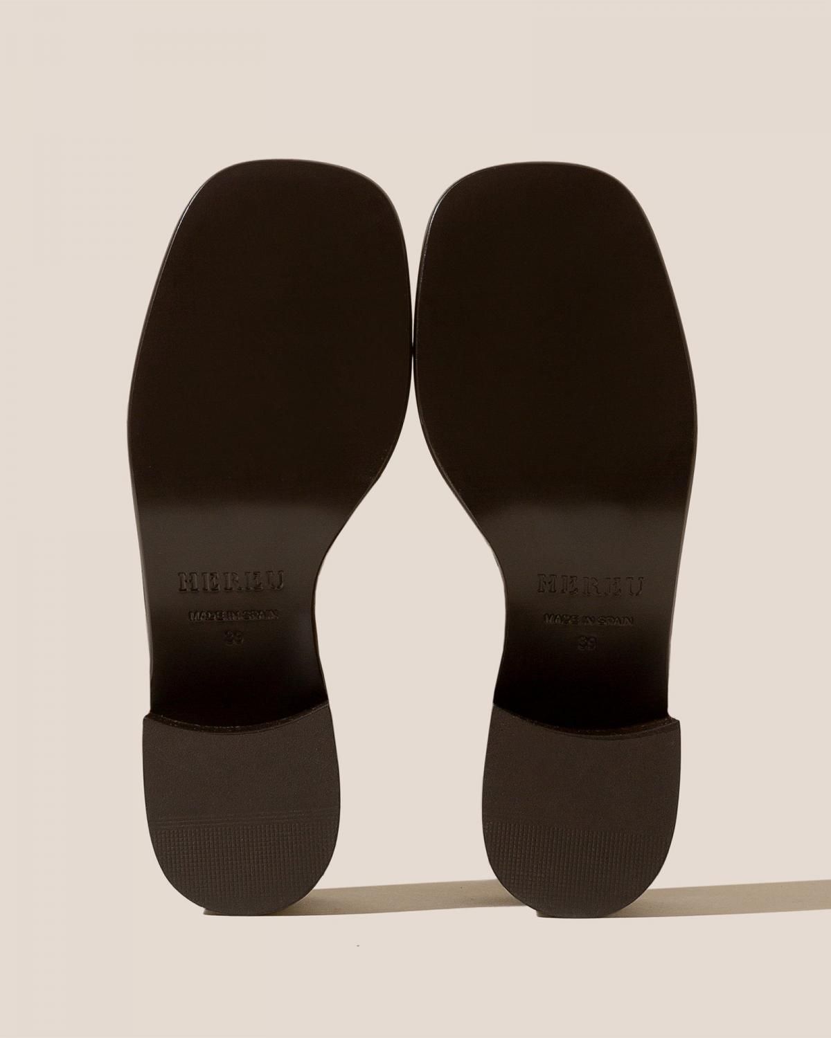 헤레우 ANCORA 스퀘어 힐 오픈토 피셔맨 샌들 8830265196876 TAN - 상세 이미지 4