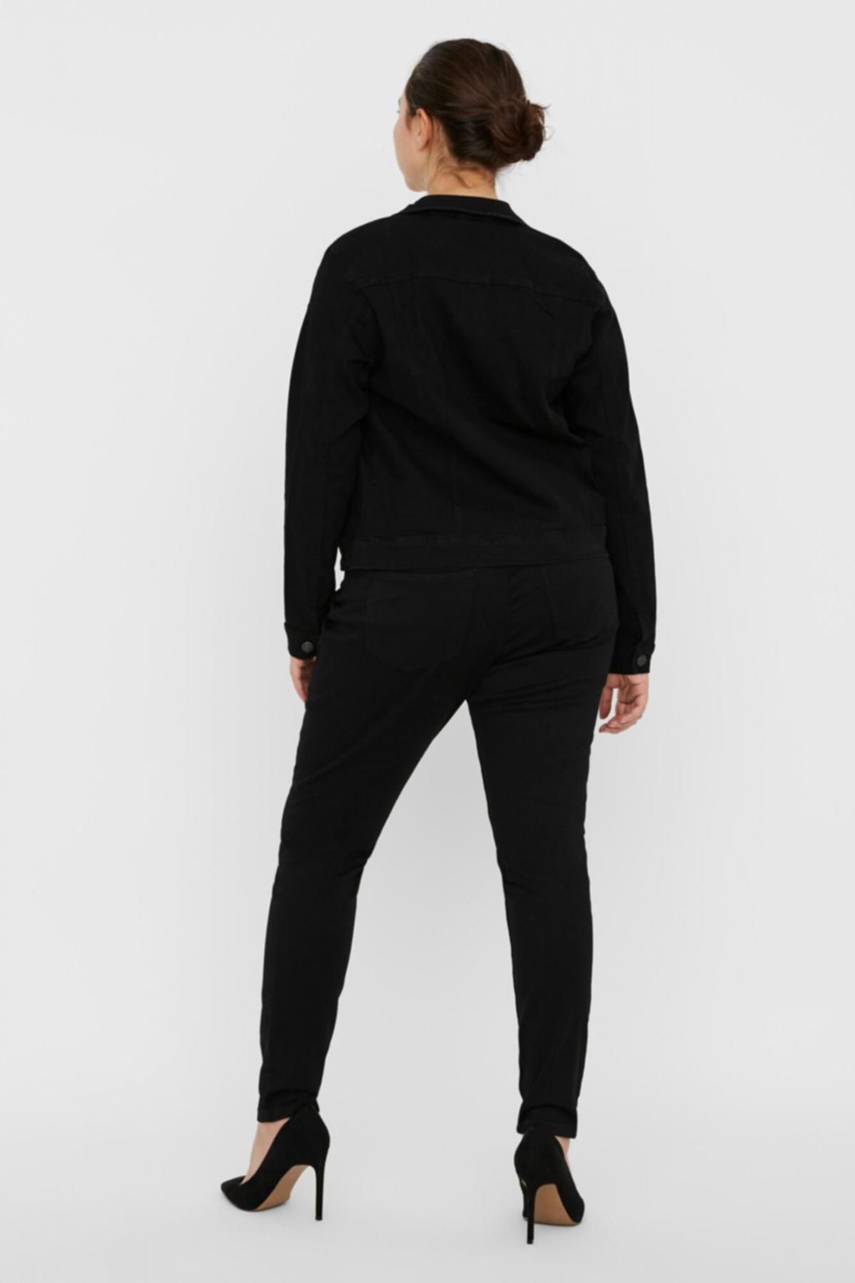 베로모다 오가닉코튼 데님 오버핏 빅사이즈 재킷 7930054 NEGRO - 상세 이미지 4