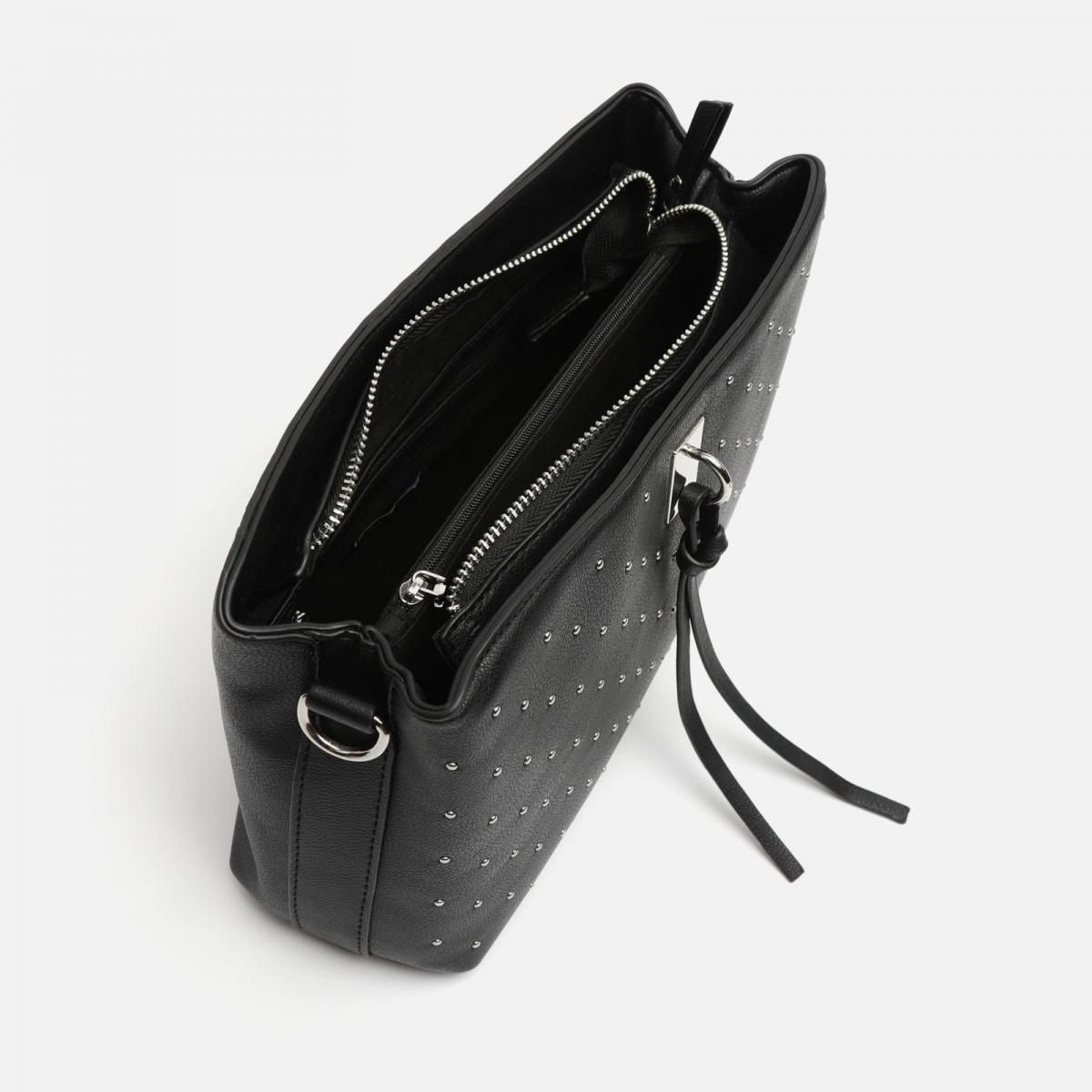 미사코 스터드 메탈릭 디테일 블랙 숄더백 NICOLETA-4700449002011 BLACK - 상세 이미지 5