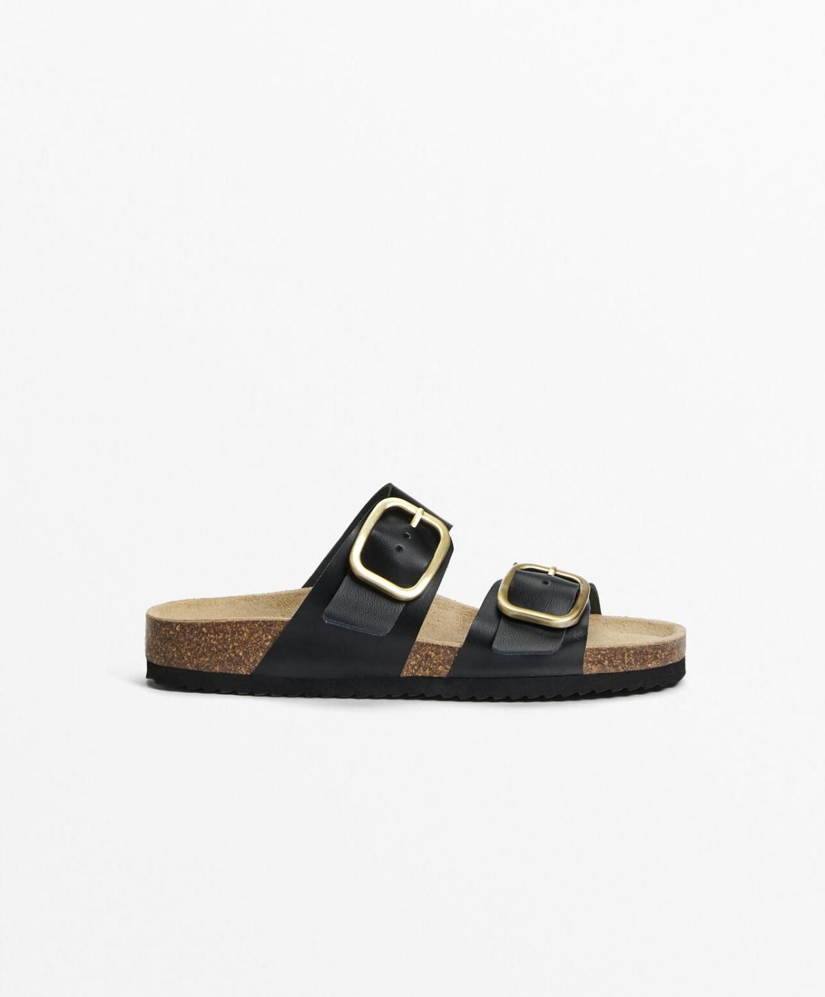 오이쇼 에르고노믹 레더 스트랩 버클 샌들 1271/380 BLACK - 메인 이미지