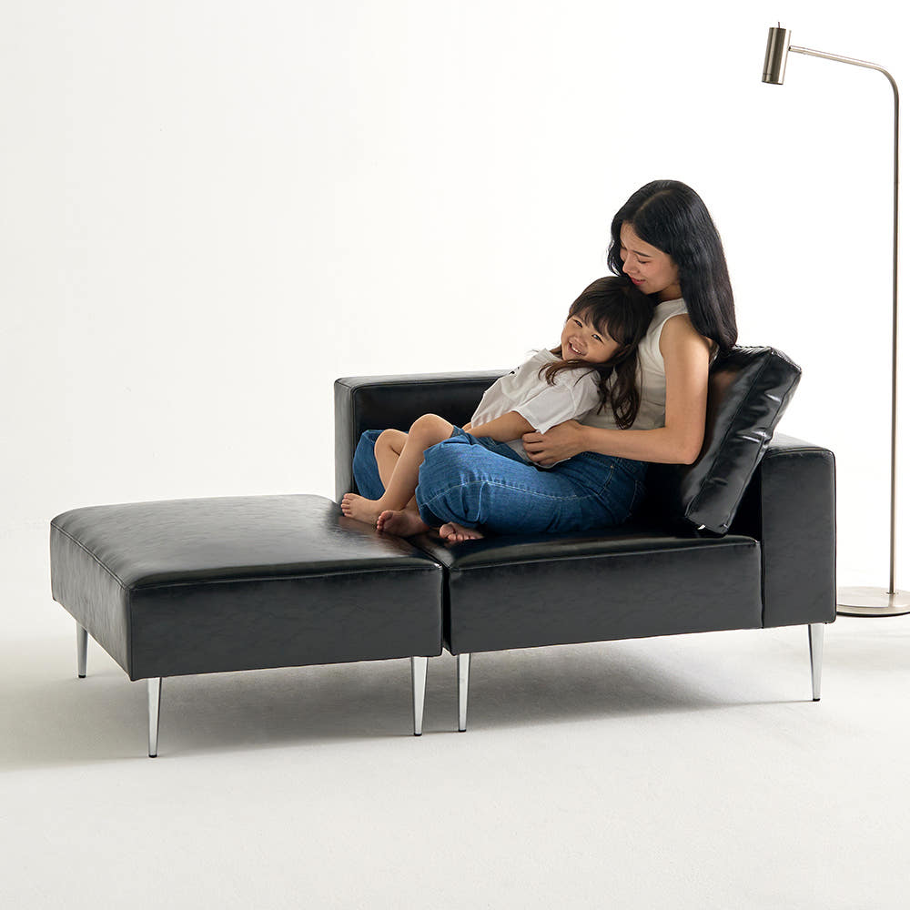 아르코 글로 1인용 모듈 편한 소파 좌형 가죽 쇼파 암체어