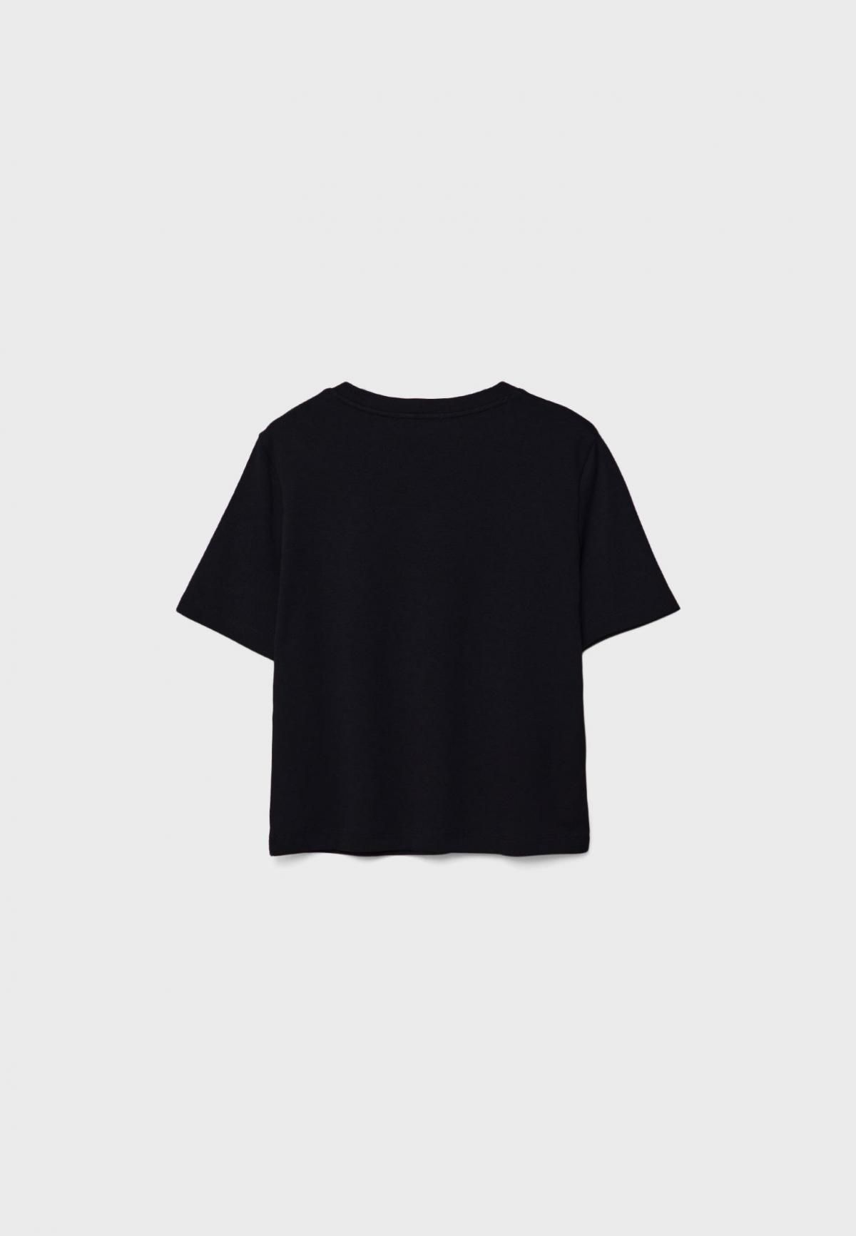 스트라디바리우스 헤비웨이트 코튼 레귤러핏 라운드넥 반팔 티셔츠 6516/883 BLACK - 상세 이미지 5