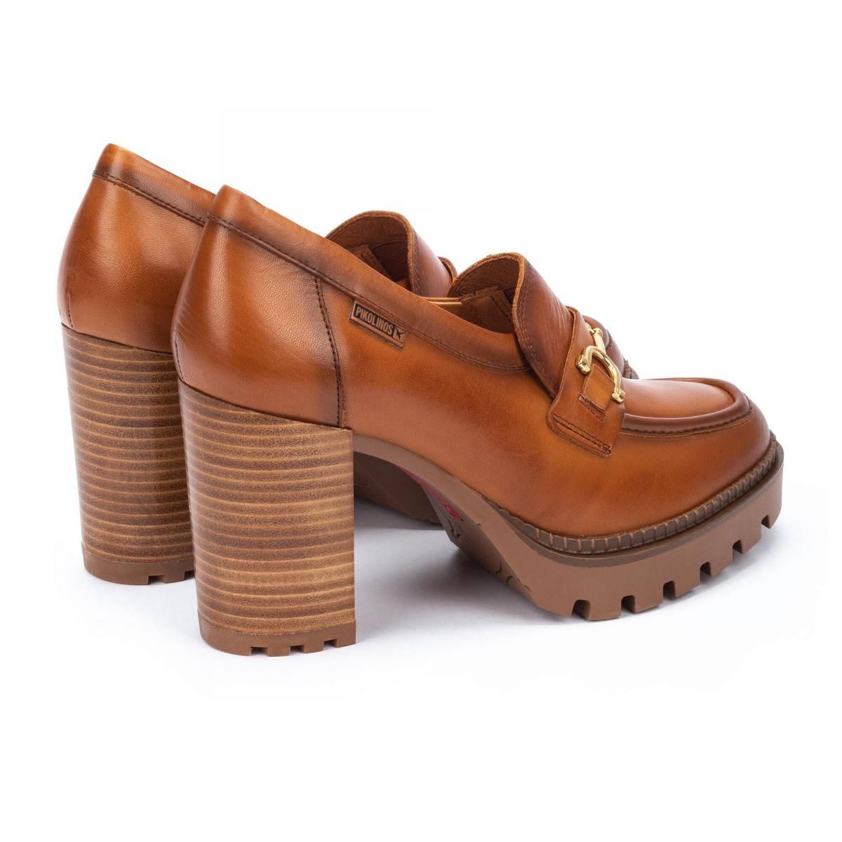 피콜리노스 청키힐 메탈장식 로퍼 펌프스 CERVERA W1J-3887 BRANDY - 상세 이미지 4