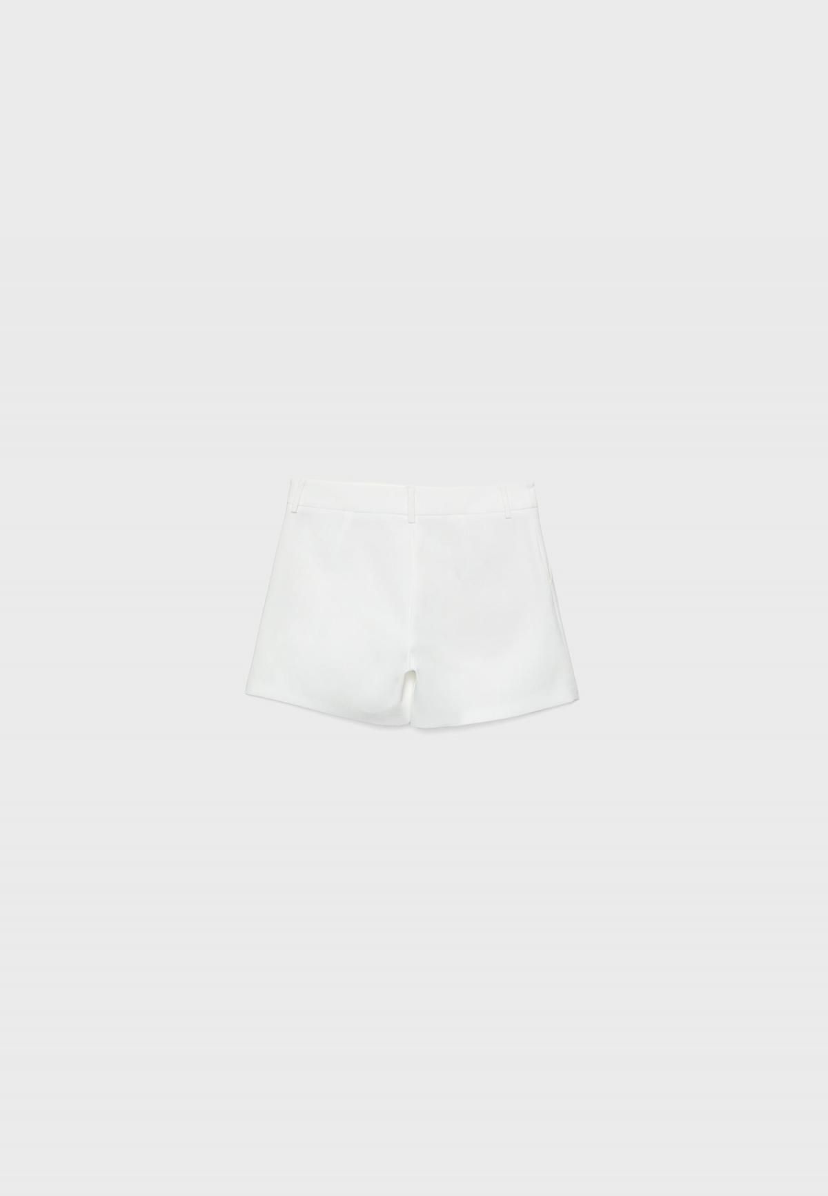 스트라디바리우스 하이웨이스트 테크니컬 다트 반바지 1394/563 ECRU - 상세 이미지 3