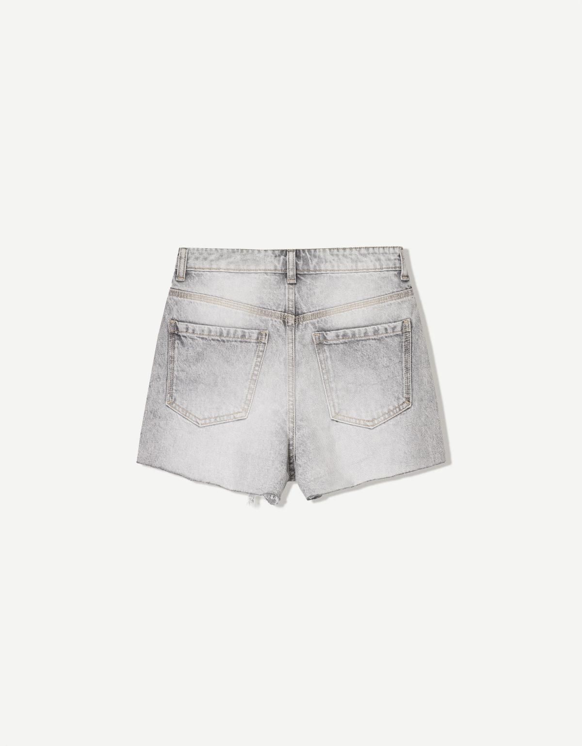 버쉬카 Ripped 데님 쇼츠 3195/089 GREY - 상세 이미지 2
