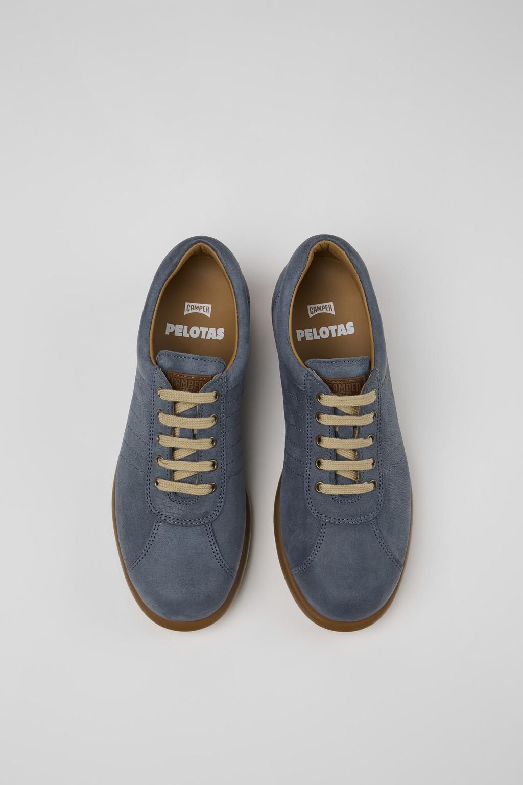 캠퍼 프리미엄 블루 레더 컴포트 스니커즈 Pelotas 27205-290 BLUE - 상세 이미지 4