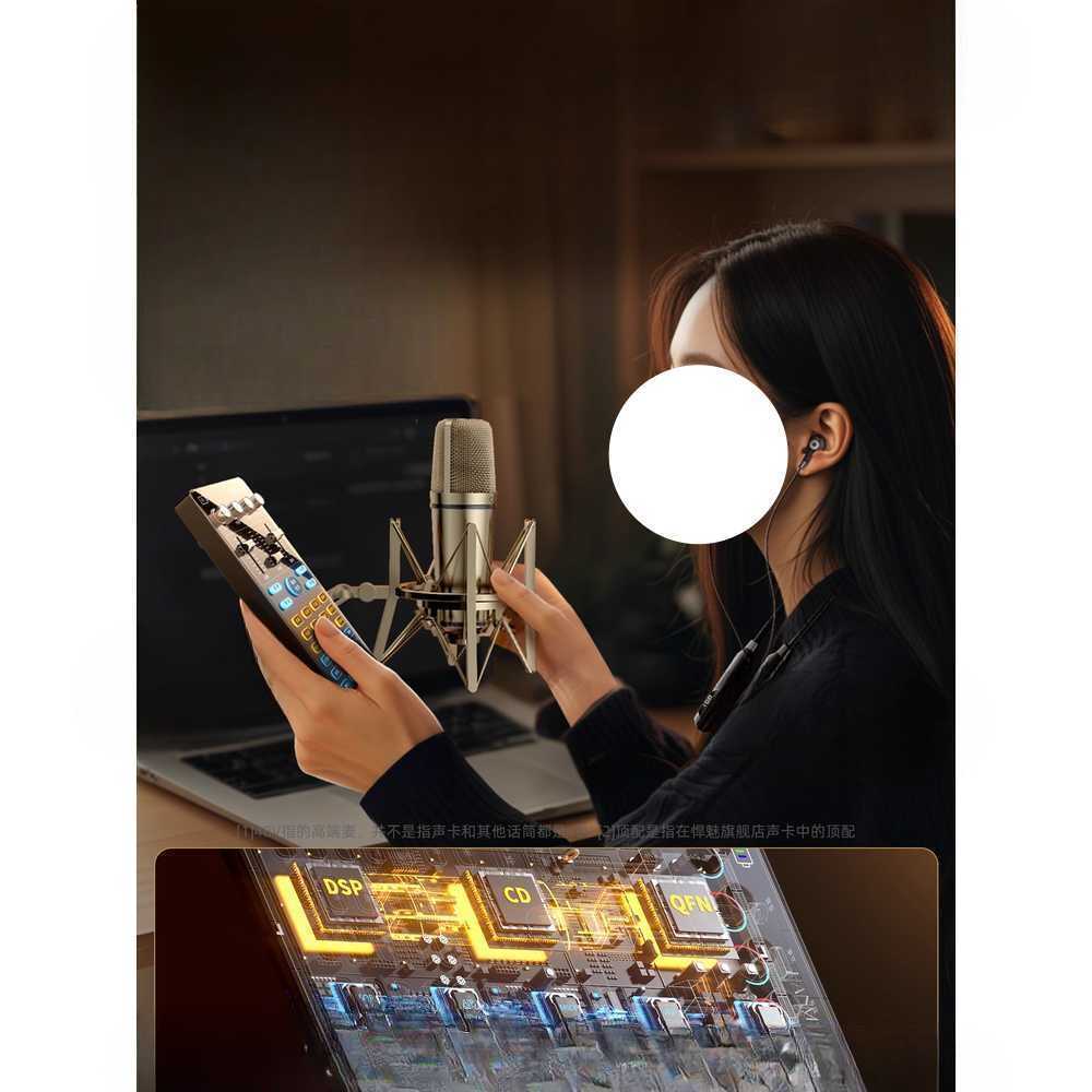 보이스 체인저 휴대용 사운드 변조기 음성 마이크 V30P+48V마이크+헤드폰+AI튜닝 - 상세 이미지 4