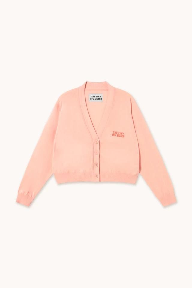 타이니코튼 라이트핑크 크롭 브이넥 카디건 라라 SS25-775N08 ONE COLOR - 메인 이미지