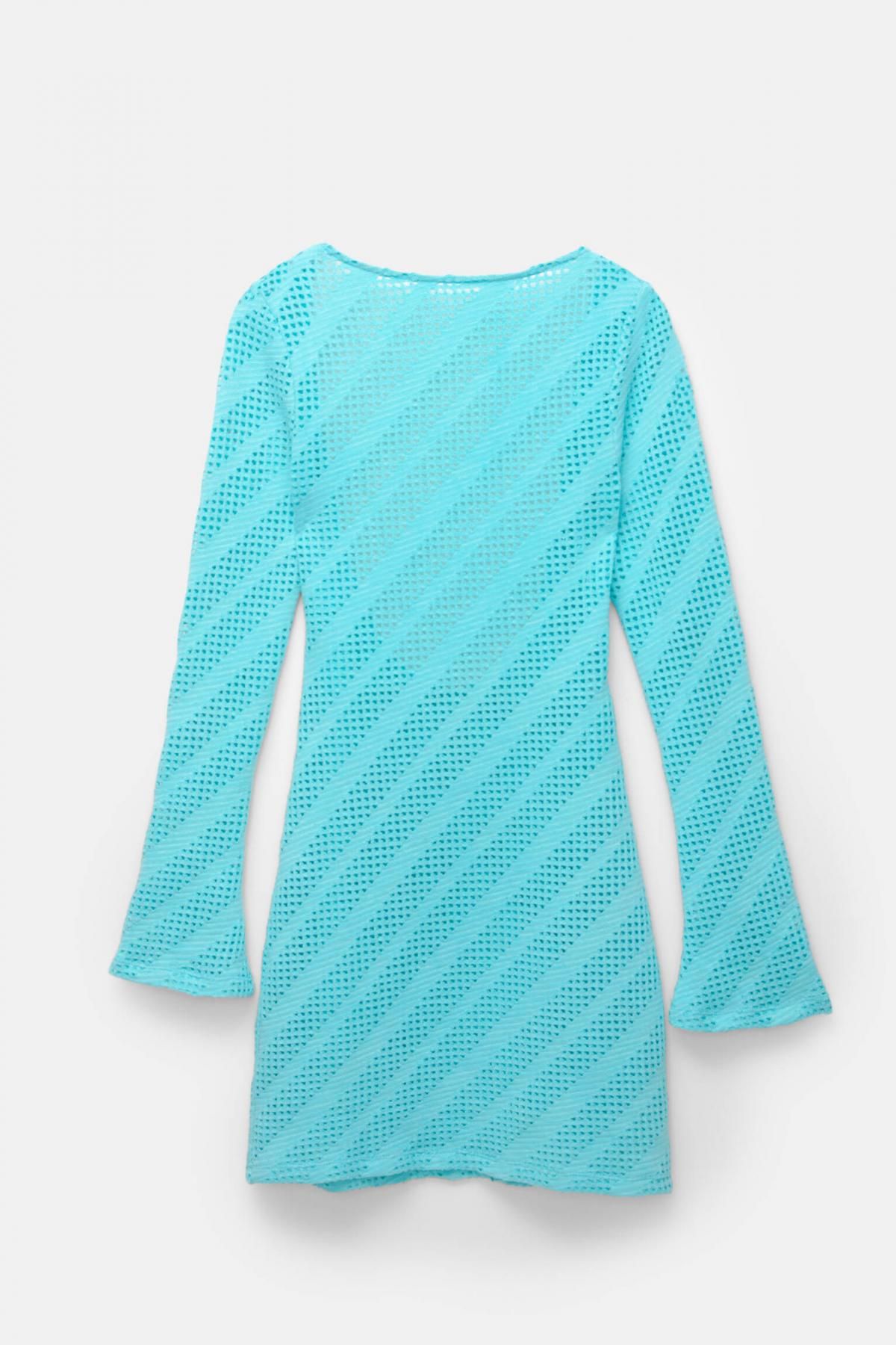 풀앤베어 트렌디 컷워크 오픈백 미니 원피스 민트 7394/419 TURQUOISE - 메인 이미지