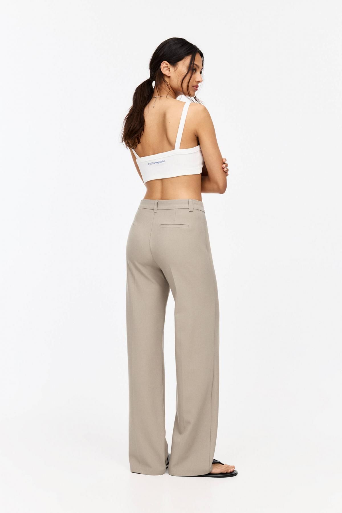 풀앤베어 테크니컬 스트레이트 슬랙스 팬츠 3680/349 PALE BROWN - 상세 이미지 3