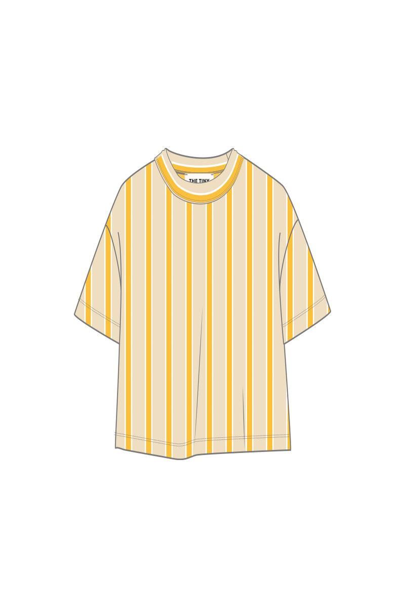 타이니코튼 스트라이프 크롭 반팔 티셔츠 SS25-746103 ONE COLOR - 상세 이미지 2