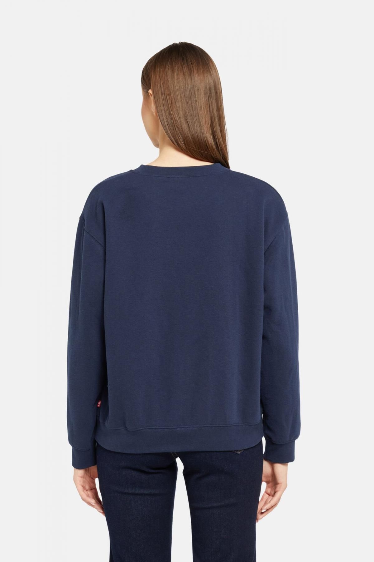 리바이스 베이직 로고 라운드넥 맨투맨 긴팔 Levis 4139203 AZUL MARINO - 상세 이미지 2