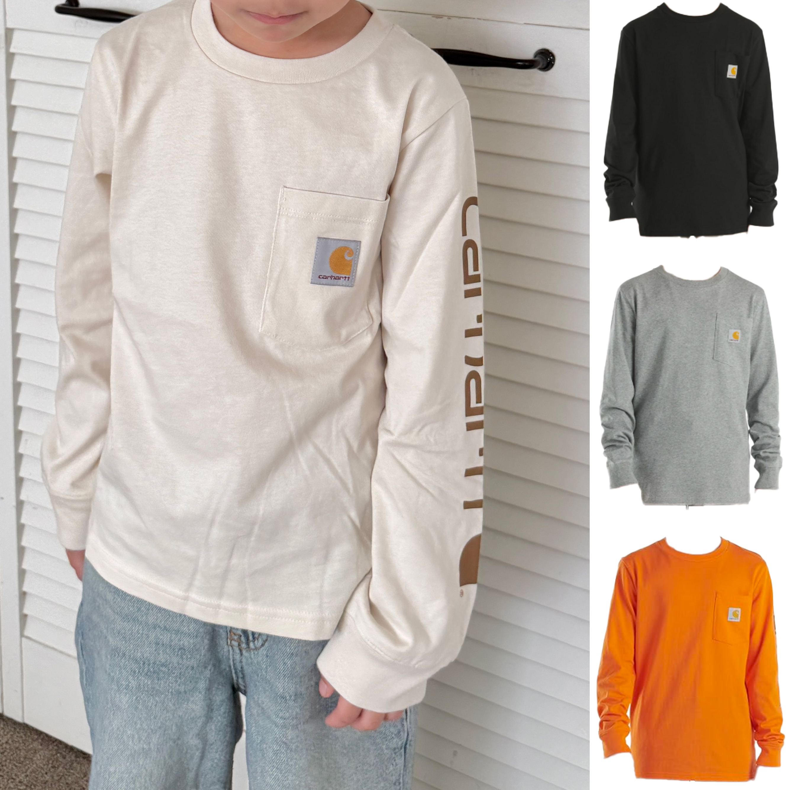 칼하트 티셔츠 키즈 반팔 긴팔 - 상품 이미지