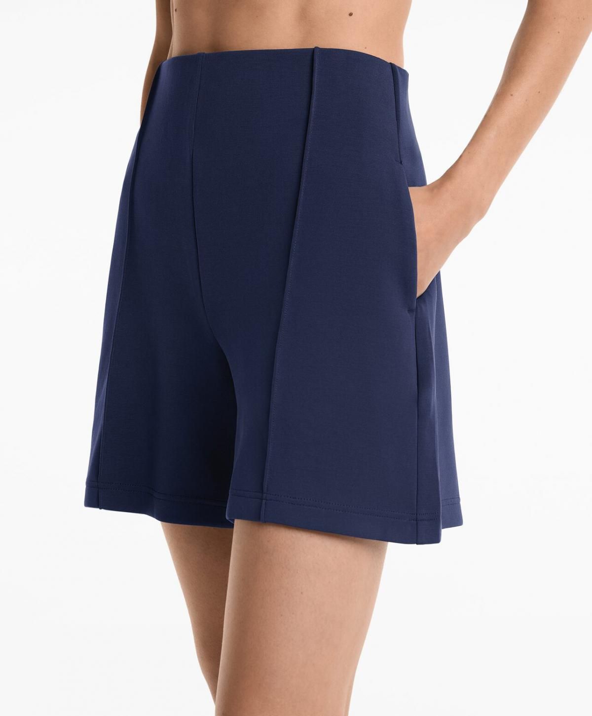 오이쇼 소프트터치 모달 하이웨이스트 버뮤다 반바지 3328/791 NAVY - 상세 이미지 5