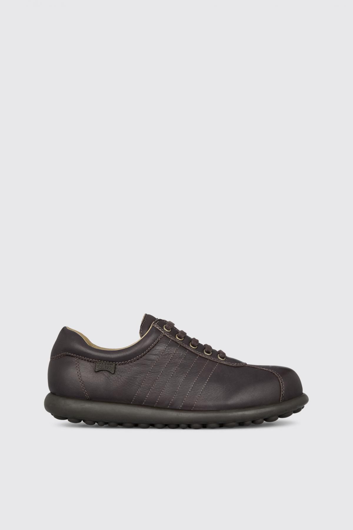 캠퍼 빈티지 레더 쿠셔닝 스니커즈 Pelotas 27205-007 BROWN - 메인 이미지