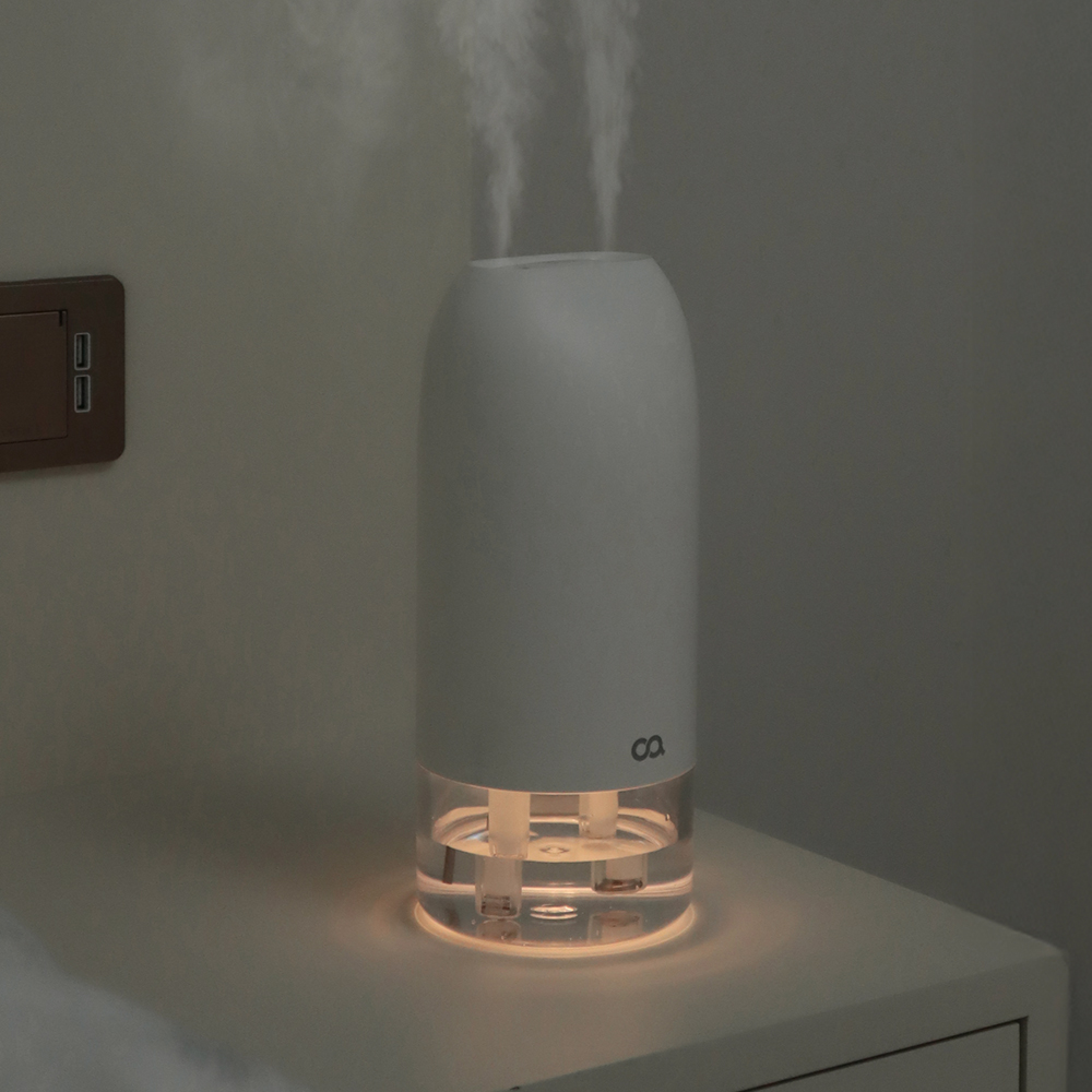 오아 듀얼미스트맥스 무선 미니 가습기 충전식 휴대용 소형 사무실 책상 탁상용 차량 통세척