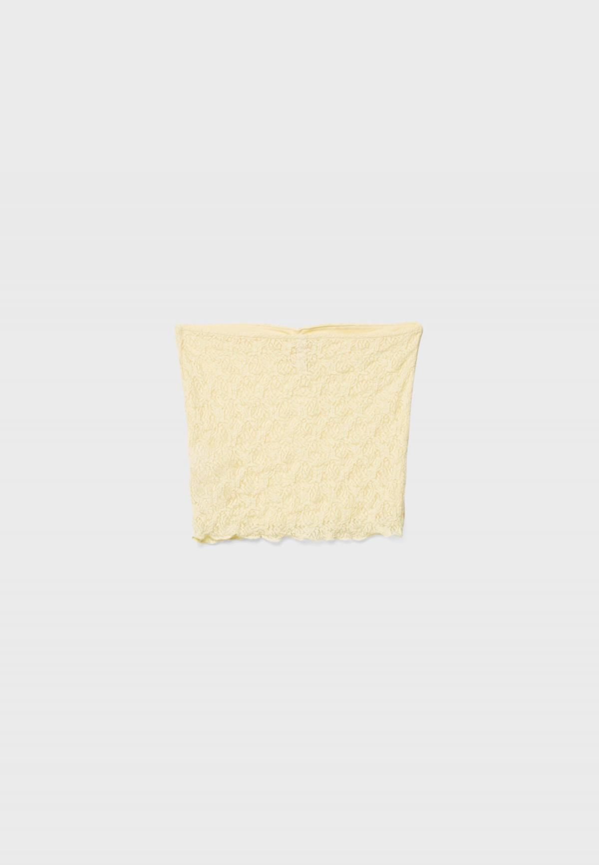 스트라디바리우스 레이스 민소매 튜브탑 밴드 탑 8066/505 PASTEL YELLOW - 상세 이미지 3