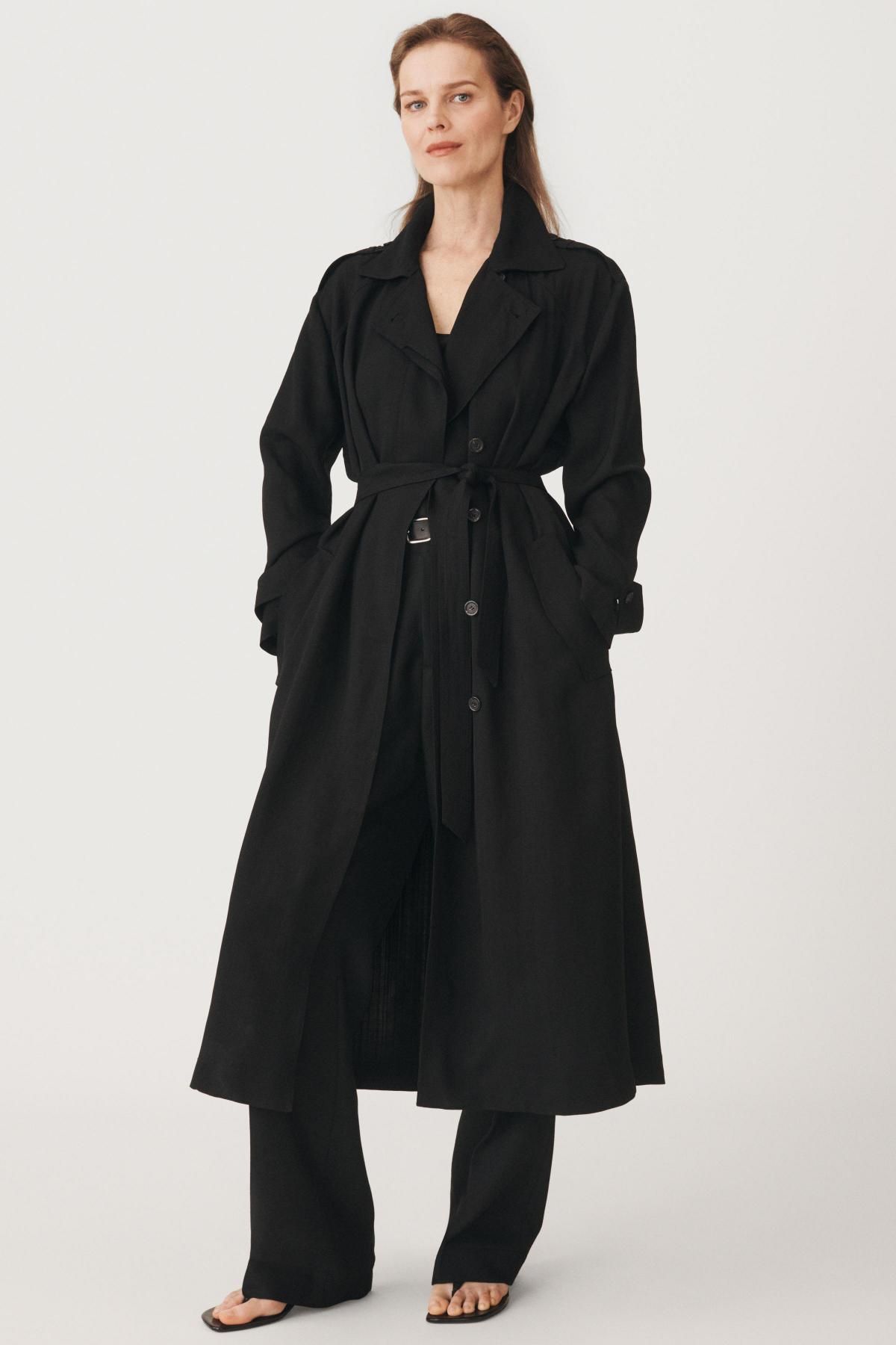 자라 오버핏 트렌치코트 50주년 에디션 3366/122 BLACK - 상세 이미지 2