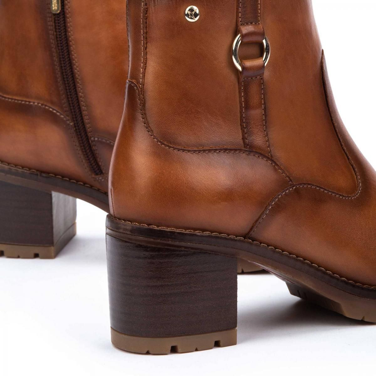 피콜리노스 프리미엄 브라운 앵클부츠 버클 디테일 LLANES W7H-8817 BRANDY - 상세 이미지 3