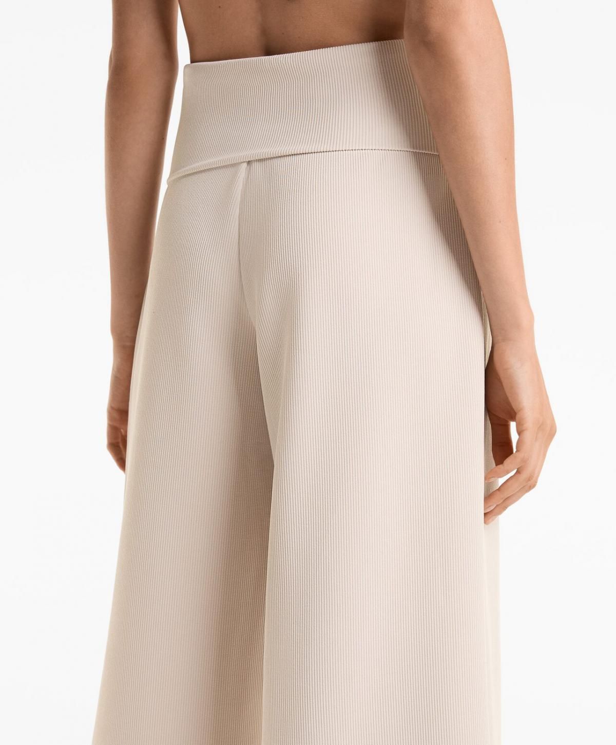 오이쇼 모달 립 프리미엄 웨이스트 폴드와이드 팬츠 3325/737 PALEMINK - 상세 이미지 3