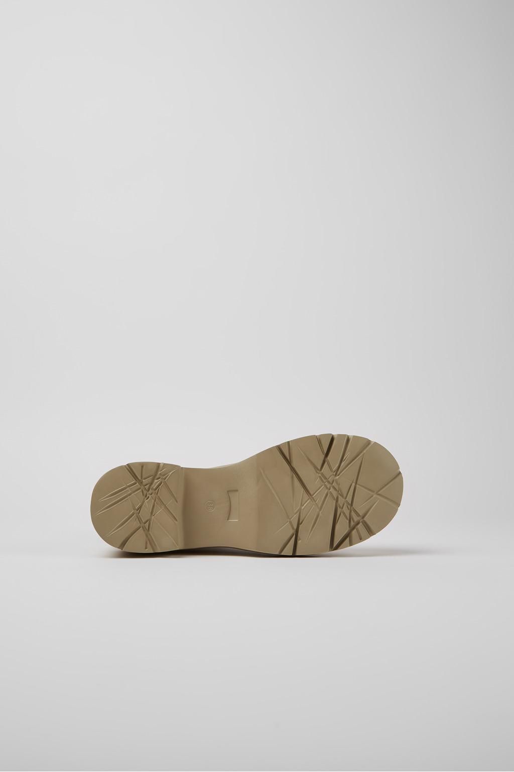 캠퍼 베이지 레더 청키 첼시부츠 Milah K400575-006 BEIGE - 상세 이미지 5