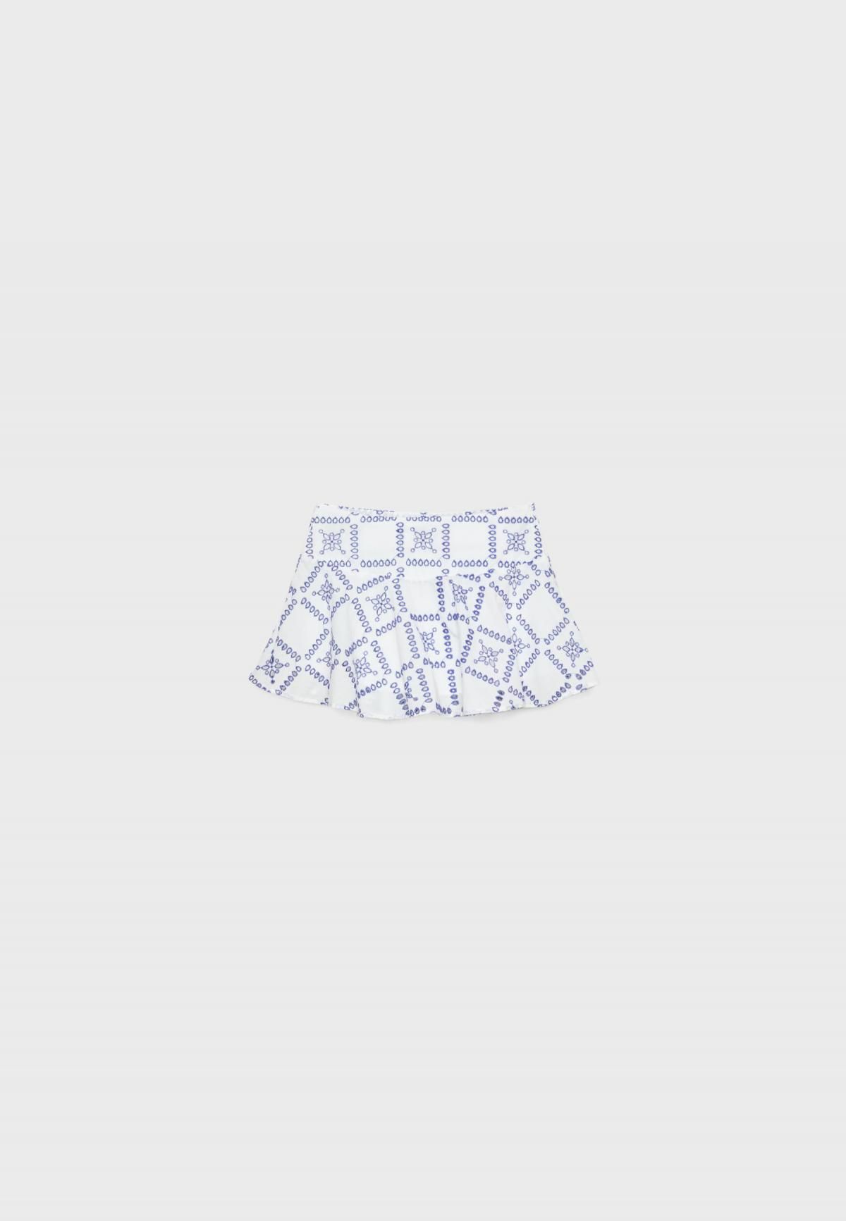 스트라디바리우스 자수 플루이드 미니 스커트 팬츠 1326/644 BLUE - 상세 이미지 2