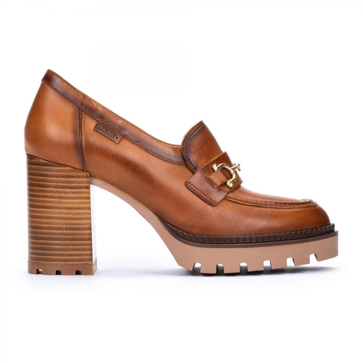 피콜리노스 트렌디 플랫폼 청키힐 로퍼 CERVERA W1H-3548 BRANDY - 메인 이미지