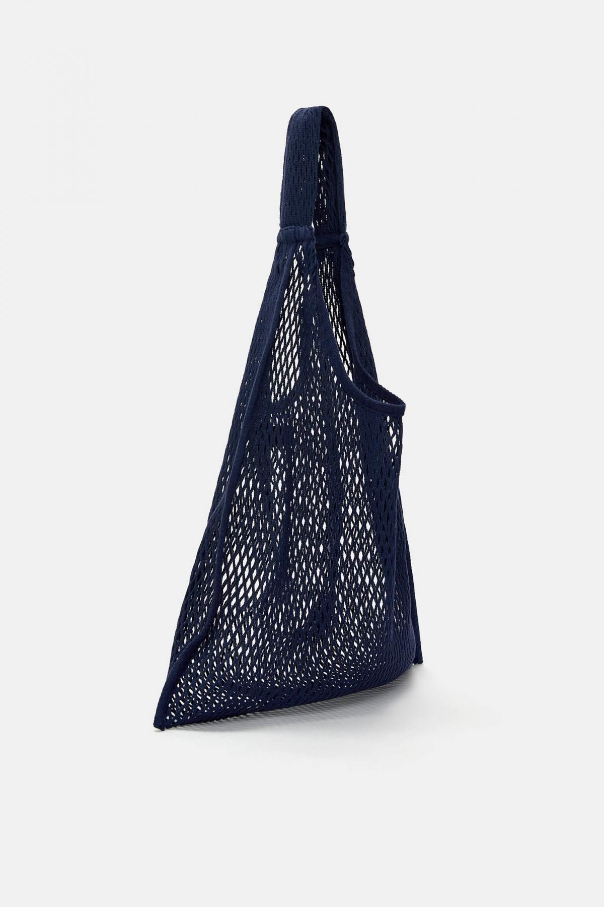 풀앤베어 메쉬 다크블루 쇼퍼백 4106/640 DARK BLUE - 상세 이미지 3