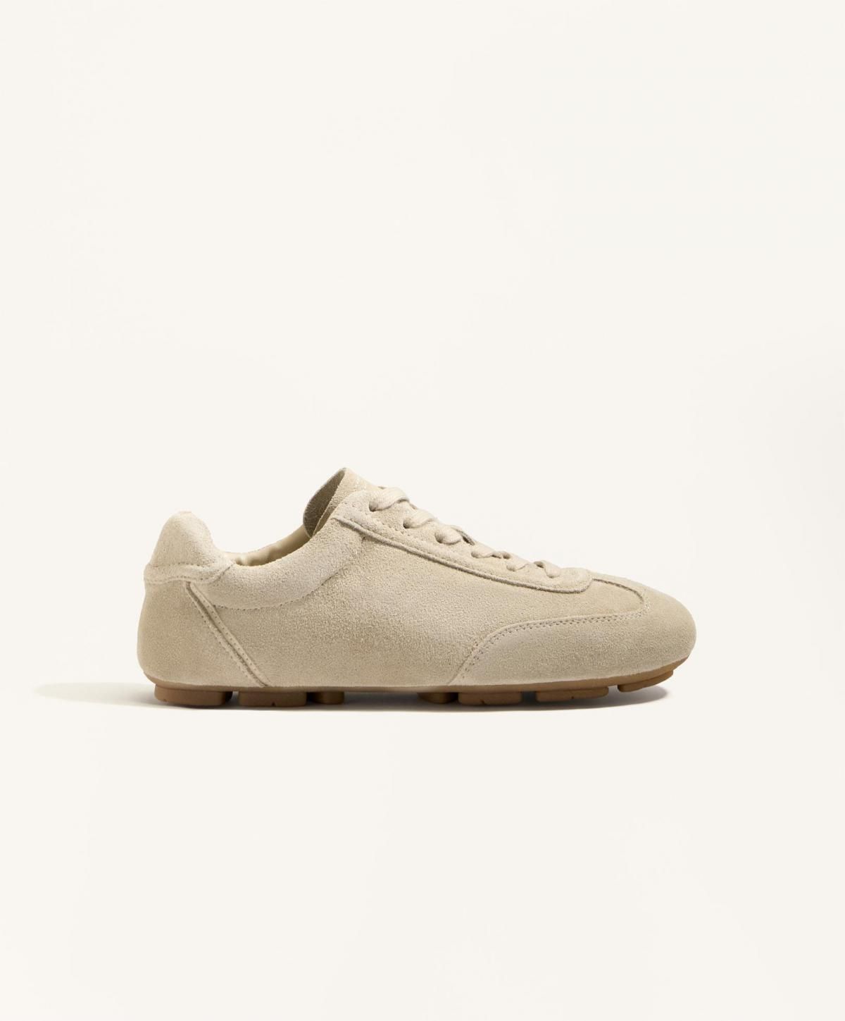오이쇼 클래식 스웨이드 스플릿레더 로우탑 스니커즈 1103/680 SAND - 메인 이미지