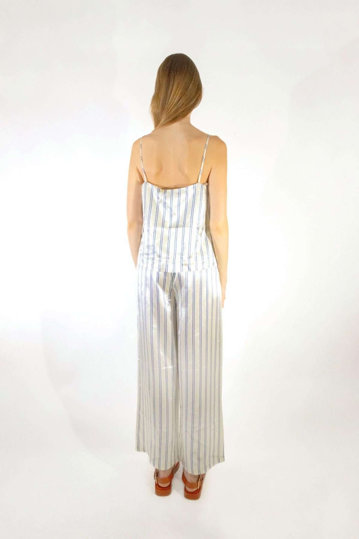 타이니코튼 스트라이프 와이드 팬츠 SS25-702104 ONE COLOR - 상세 이미지 4