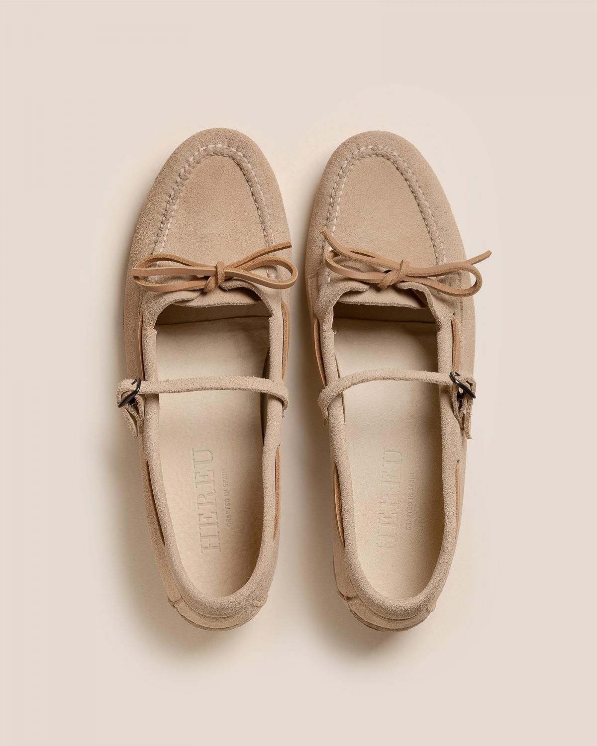 헤레우 로레아 스웨이드 메리 제인 로퍼 9271764844876 BEIGE - 상세 이미지 3