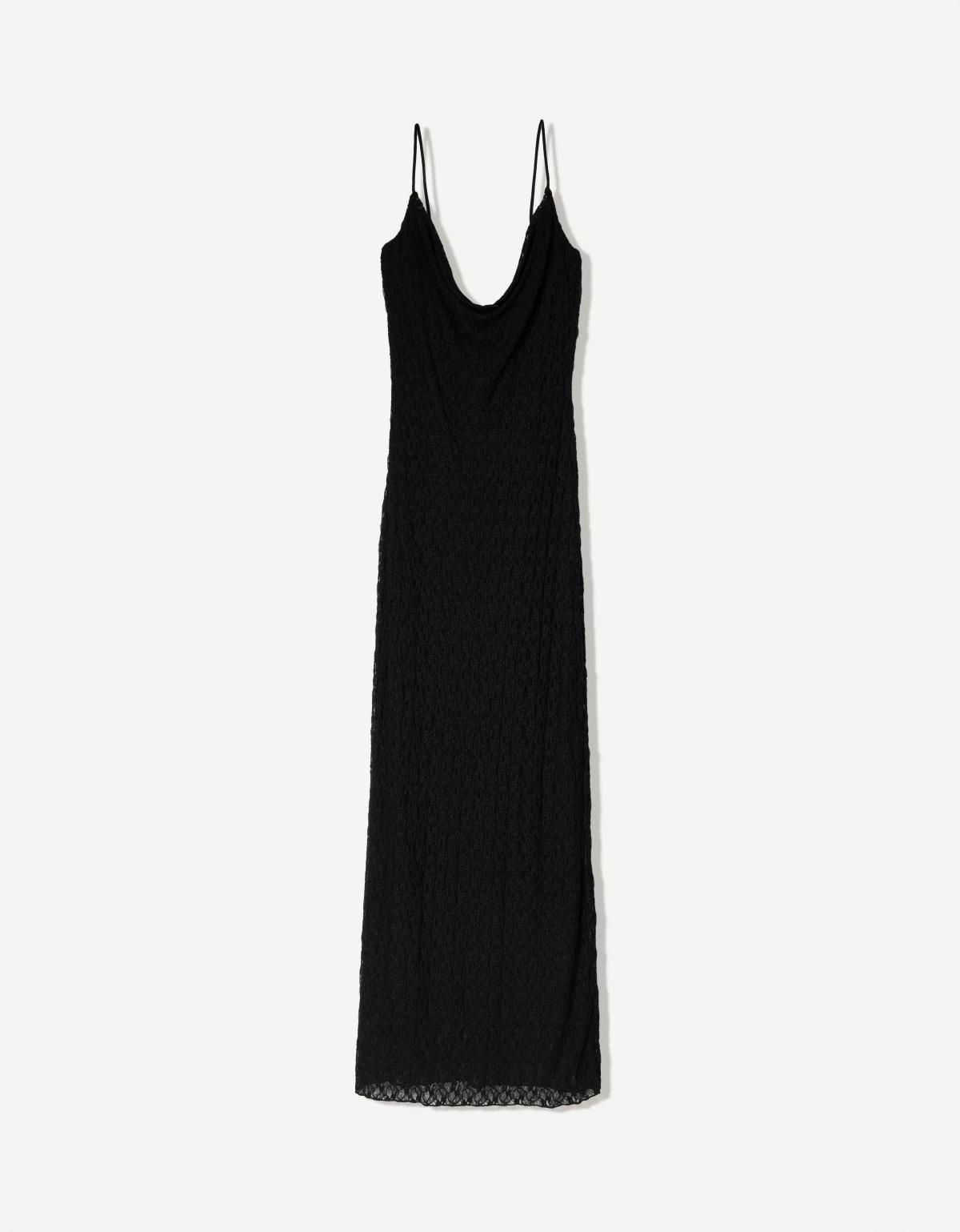 버쉬카 블론드 레이스 미디 원피스 0560/714 BLACK - 상품 이미지