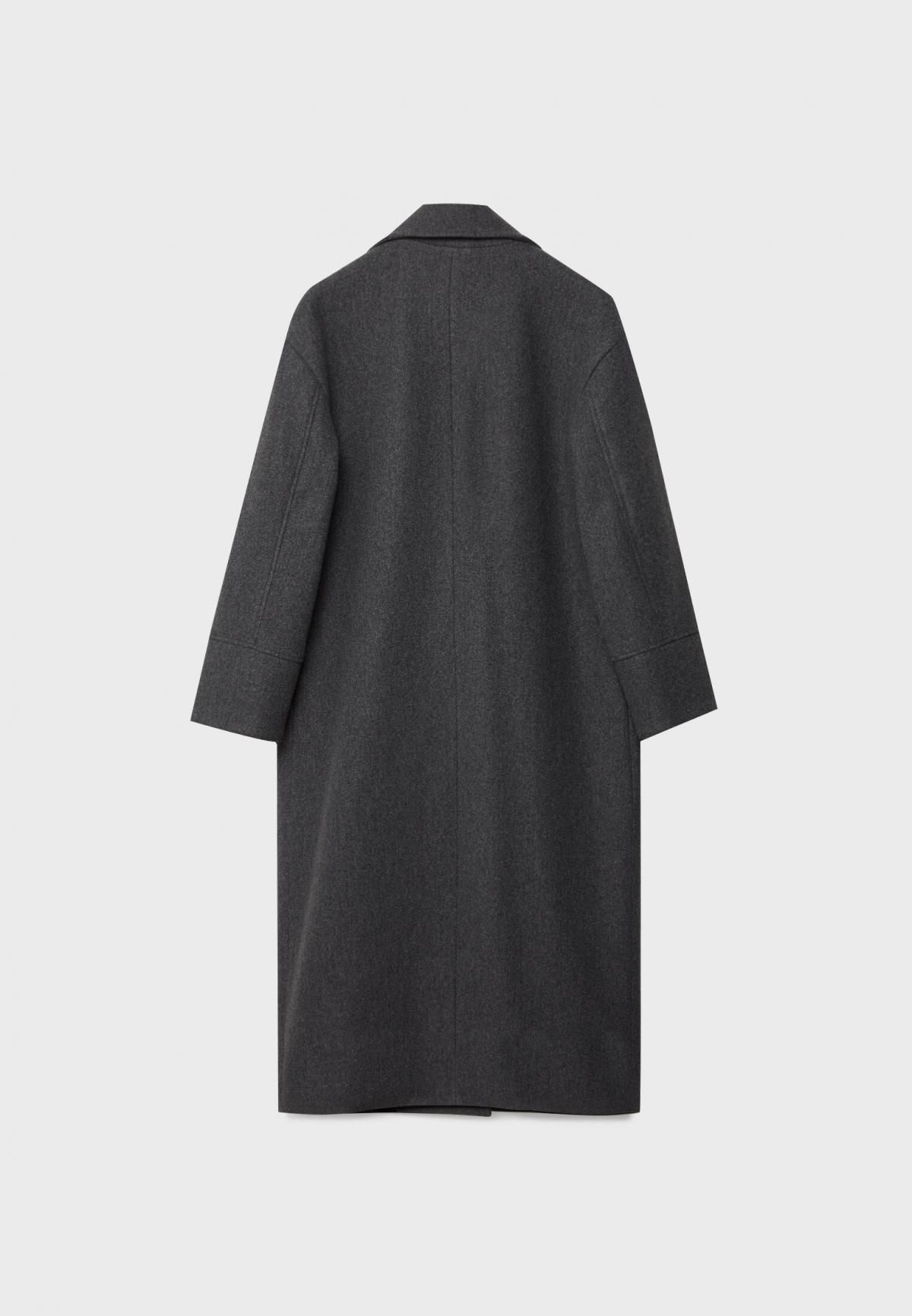 스트라디바리우스 오버사이즈 소프트터치 더블 코트 5814/922 DARK GREY - 상세 이미지 2