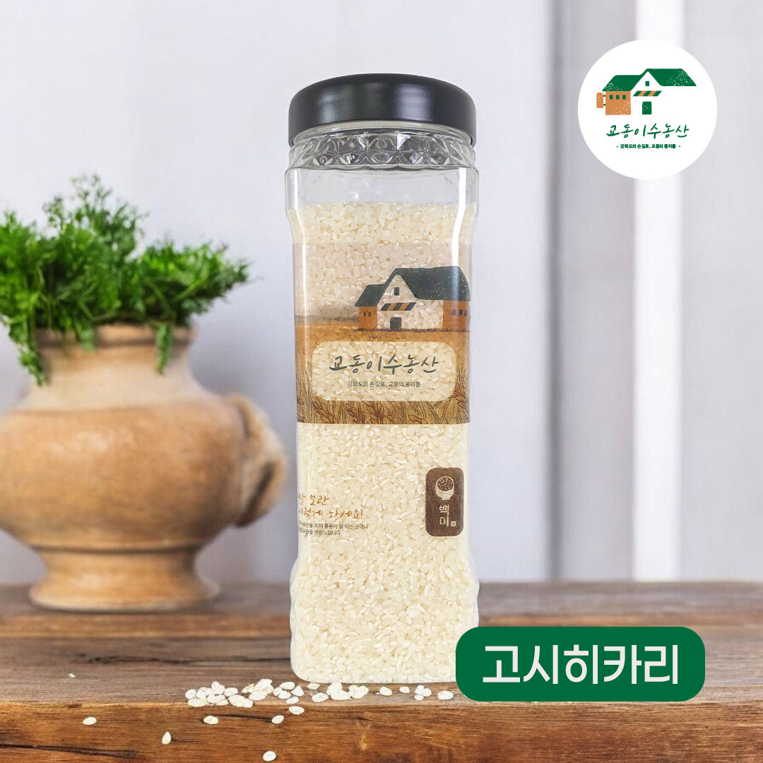 [고시히카리 1kg 단일미] 2025년 강화섬쌀 교동섬쌀 [교동이수농산] - 상품 이미지