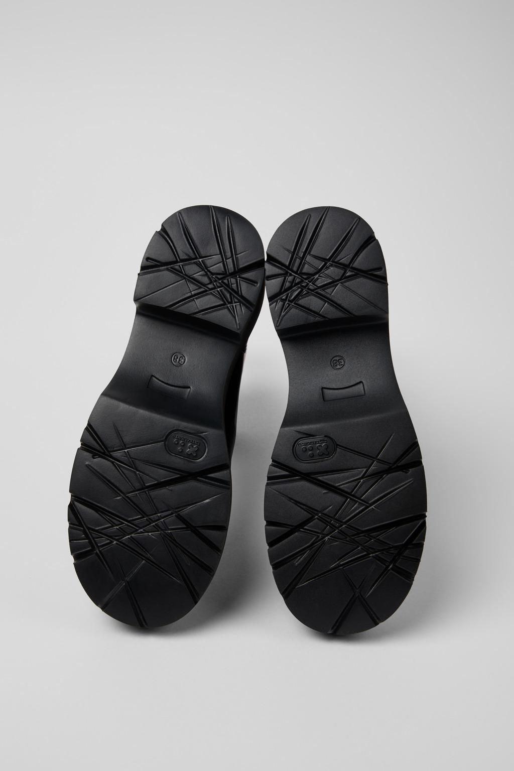 캠퍼 청키 블랙 레더 여성 앵클부츠 K400776-001 BLACK - 상세 이미지 5