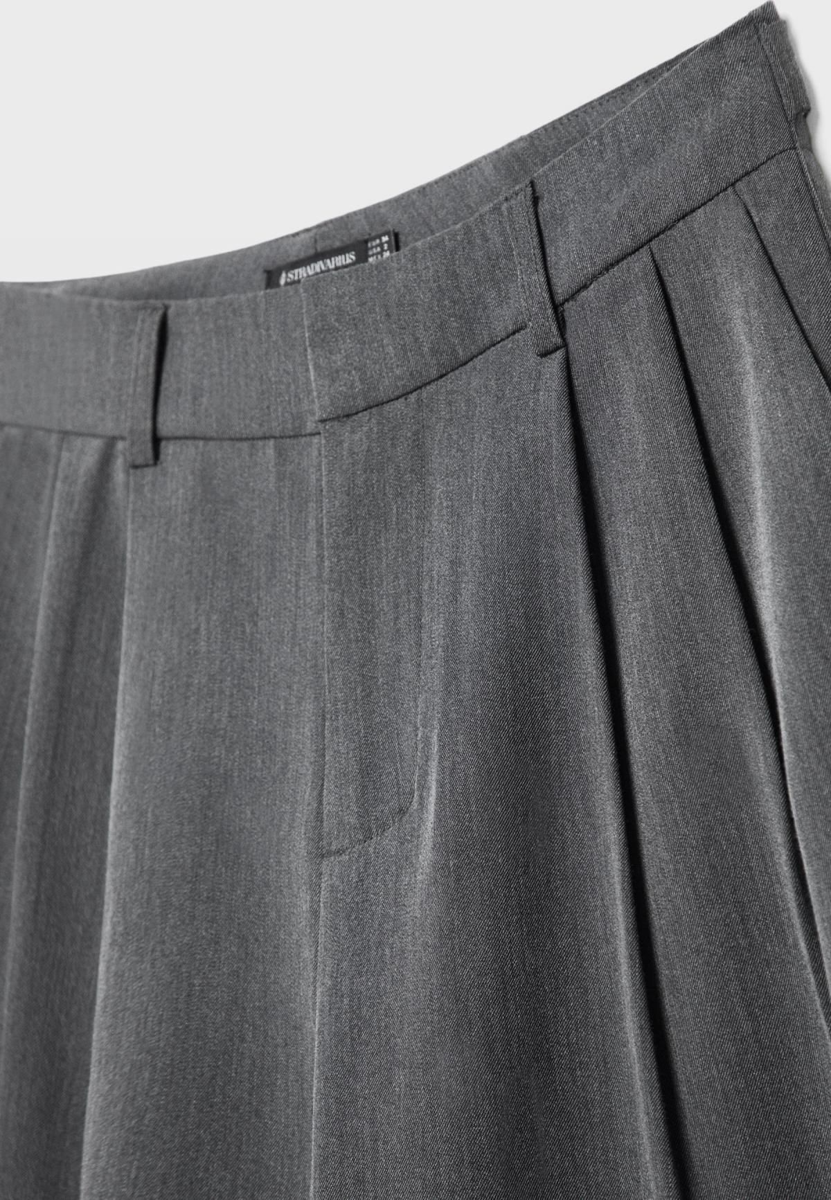 스트라디바리우스 테크니컬 와이드핏 하이웨이스트 조절 슬랙스 4536/539 DARK GREY - 상세 이미지 4