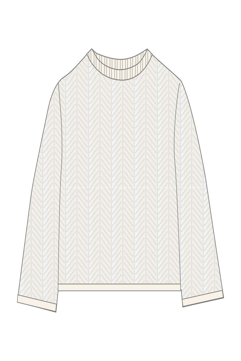 타이니코튼 라운드넥 니트 JERSEY CHLOE CALADO SS25-787104 ONE COLOR - 상세 이미지 2