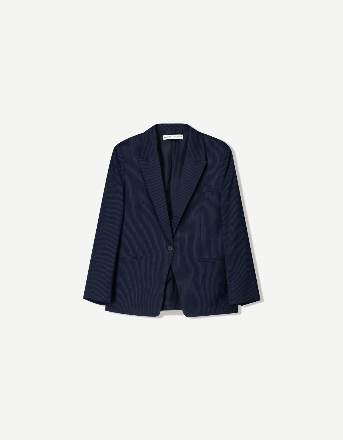 버쉬카 버튼 블레이저 1490/752 NAVY - 상품 이미지